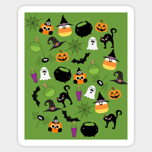 Halloween (green) Sticker